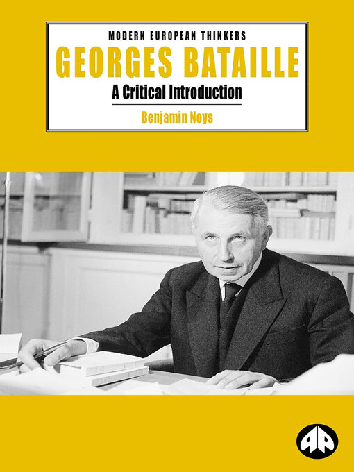 Title details for Georges Bataille by Benjamin Noys - Wait list